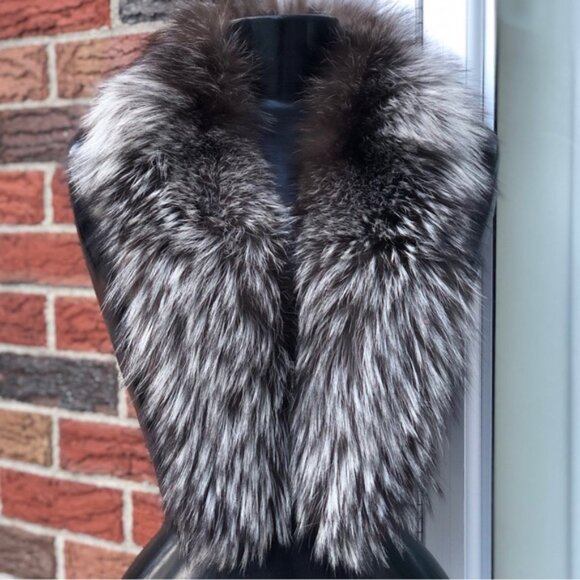Real Fox Fur Fill Down Winter Coat - Picture 2 of 11